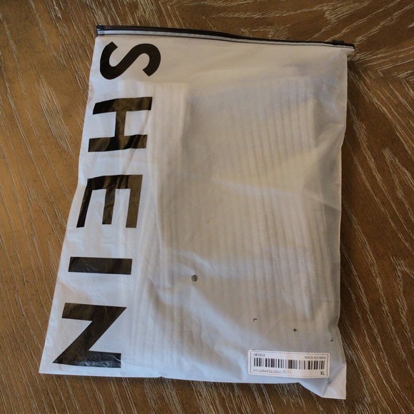 Shein Womens Gray Rib Knit Side Slit Midi Pencil Skirt Size XL - Picture 5 of 5